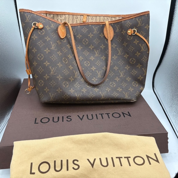 LOUIS VUITTON Monogram Neverfull GM Brown Tote Bag - Picture 1 of 16